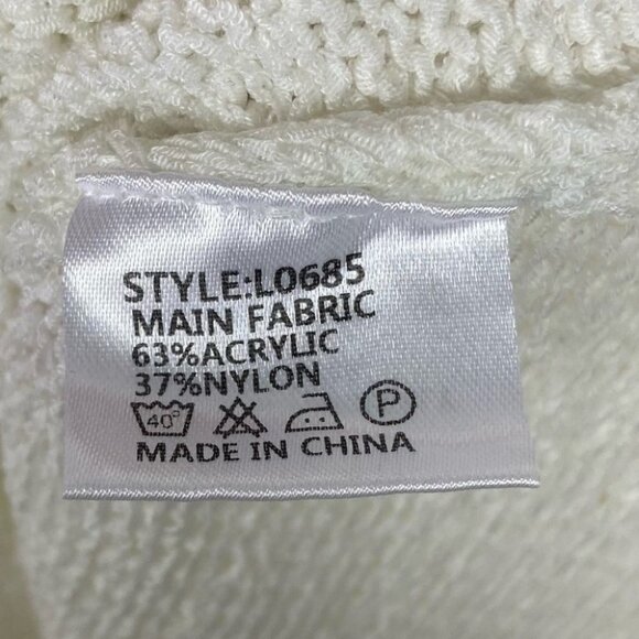 Lost In Lunar Amy Knit Tank Top Loungewear‎ Size Large White Cream Swing Shirt L - Picture 8 of 13